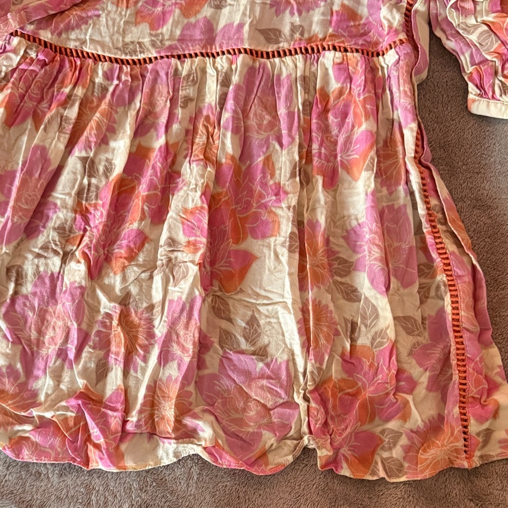 Floral Pink Sheer Robe - Picture 5 of 5